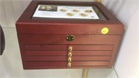 COIN DISPLAY WITH 5 COINS