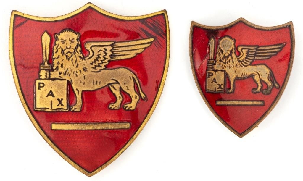 WWII Enamel Allied Joint Force Command in Naples