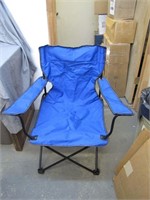 Blue Folding "Camping" Chair With Bag