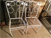 2 Metal Garden Chairs