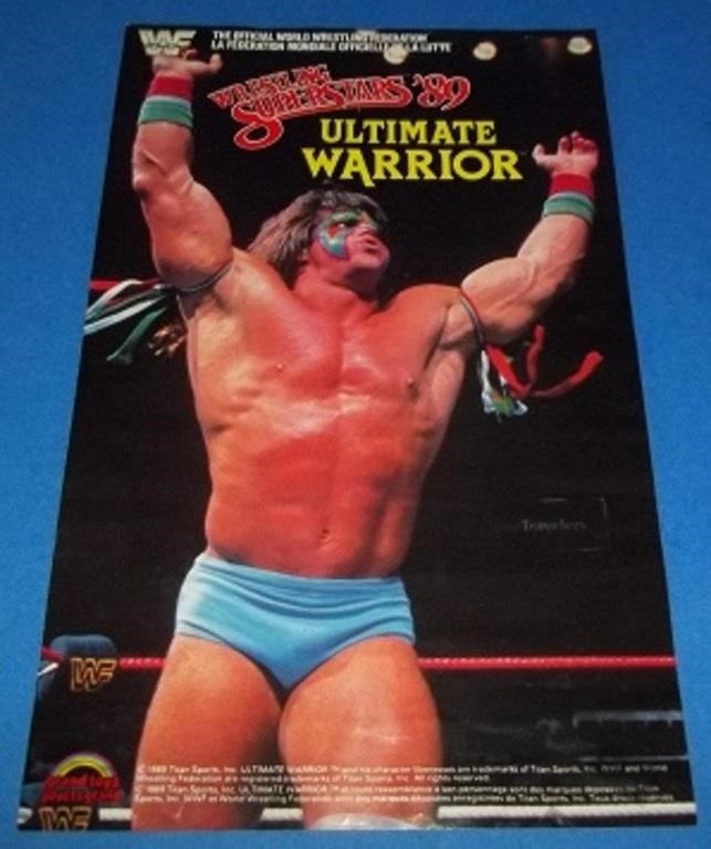 rare 1989 Ultimate Warrior poster