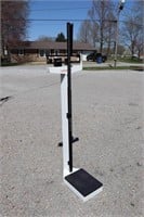 Detecto Weigh Beam Scale w/Height Rod 400# Cap.