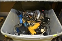 Misc. Tub of Tools, Antenna, etc
