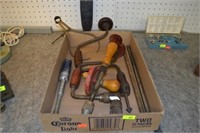 Vintage Hand Drill & Calipers
