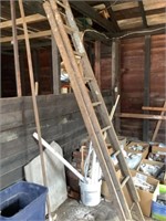 16’ wooden extension ladder
