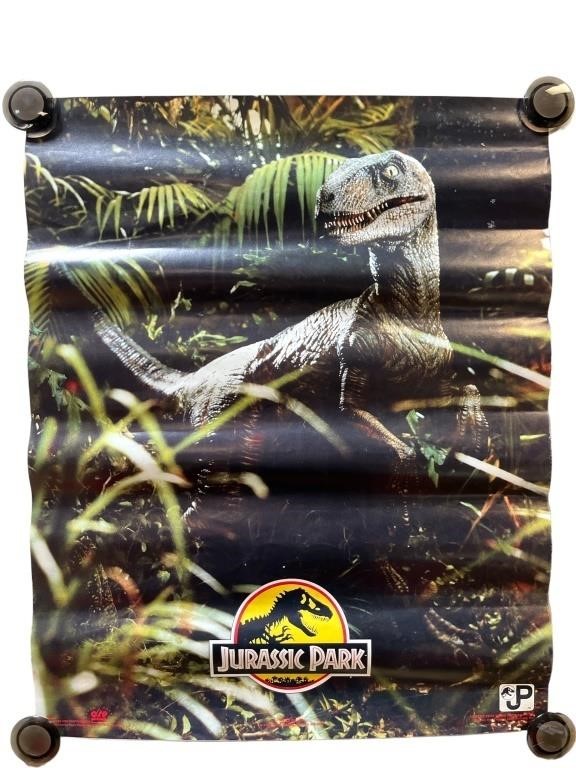 1993 Original Jurassic Park poster raptor