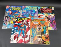 Lot of 5 DC Comics 1980's Superman & Power Lords