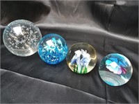 Vintage 3 piece Paperweights or varying sizes.