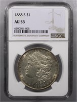 1888-S Morgan Dollar NGC AU53