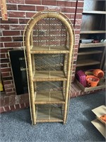 Wicker shelf 51in tall