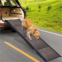 LUFFWELL Long 67" Wide 19.7" Dog Car Ramp, Folding