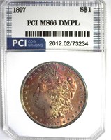 1897 Morgan MS66 DMPL LISTS $22500