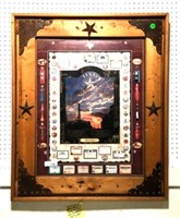 Embellished Western Frame with Texas Oil & Gas