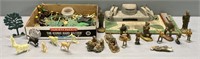 WWII Toy Military Fort; Figure & Accessories Lot