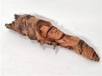 Rustic Carved Native Man 'Bunkhouse Slim'