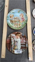 Two decorative children theme plates
