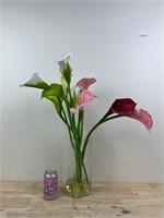artificial tulips in vase