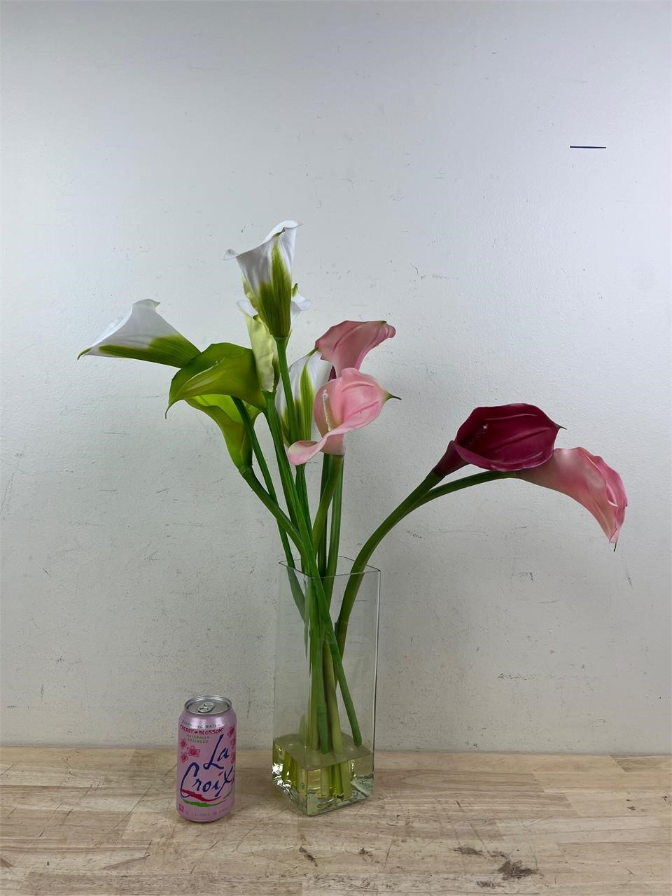 artificial tulips in vase