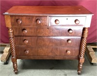 Antique Empire Walnut Dresser