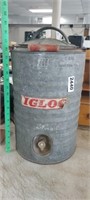 GALVANIZED IGLOO WATER COOLER (SMALL DENT)