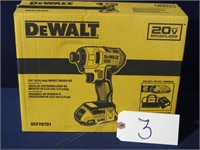 New Dewalt DCF787D1 20V Max 1/4" Impact Driver Kit