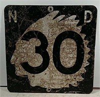 Highway 30 Indian Head sign