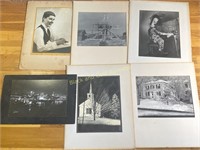 Group of six original large photographs