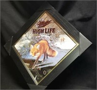 Miller  High Life Sly Fox Mirror Sign