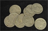 Lot of 10 Random Buffalo Nickels