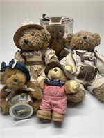 (2) Klein Spielzeug Stuffed Bears, (1) Boyd Bear,