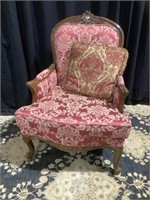 Ornate Regal accent arm chair
