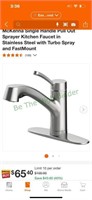 Pull out kitchen faucet