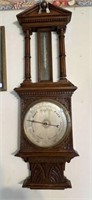 ANTIQUE WALL MOUNT WEATHER STATION-