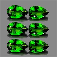 Natural AAA Chrome Green Diopside 6 Pcs -  FL