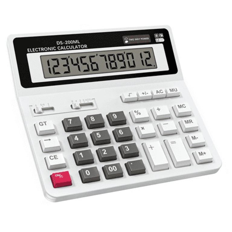Electronic Calculator  Extra Large LCD  Desktop  B