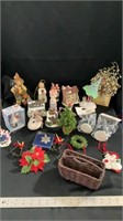 Holiday and home decor miniature items mixed lot