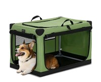 Petsfit Flodable Dog Crate, Indoor Dog Kennel, Adj