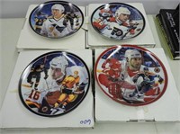 4 NHL Collector Plates