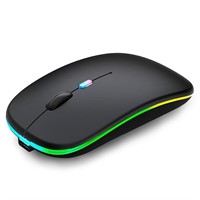 Wireless Bluetooth Mouse,LED Rechargeable Silent S