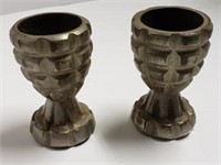 Vtg Candle Holder  made from grenade?