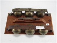 WOOD MOUNTED SLEIGH BELLS