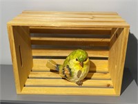 Crate & Bird Figurine