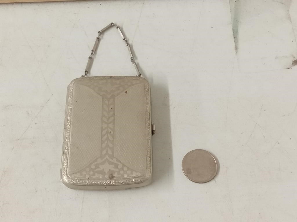 vtg E.B.M. Co ladies compact with lipstick holder