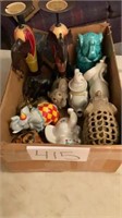 Box of nice elephant decor