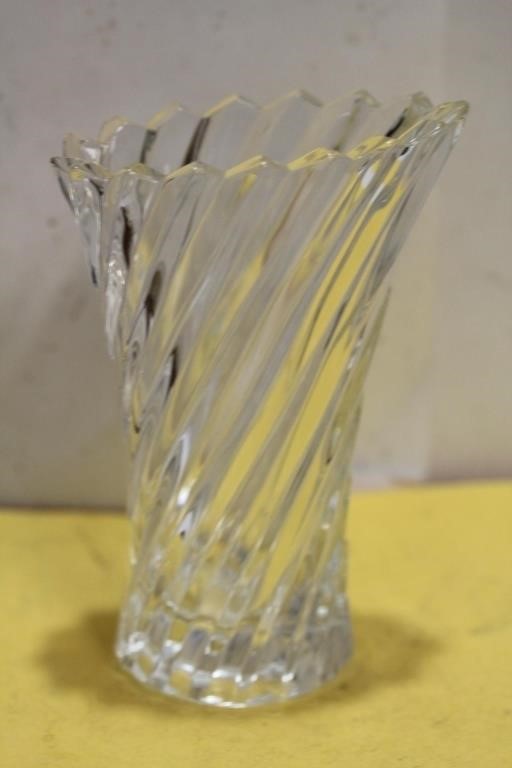 A Pressed Clear Vase