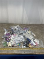 Large assortment of beads for jewelry making.