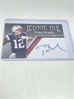 Iconic Ink Tom Brady Facsimile Auto