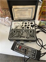 vintage tube tester and luminous power supply