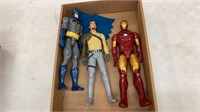 Lot of 3 12” Figures, Iron Man, Batman and Star