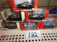 6 pc. asst. 1:87 scale Nascar